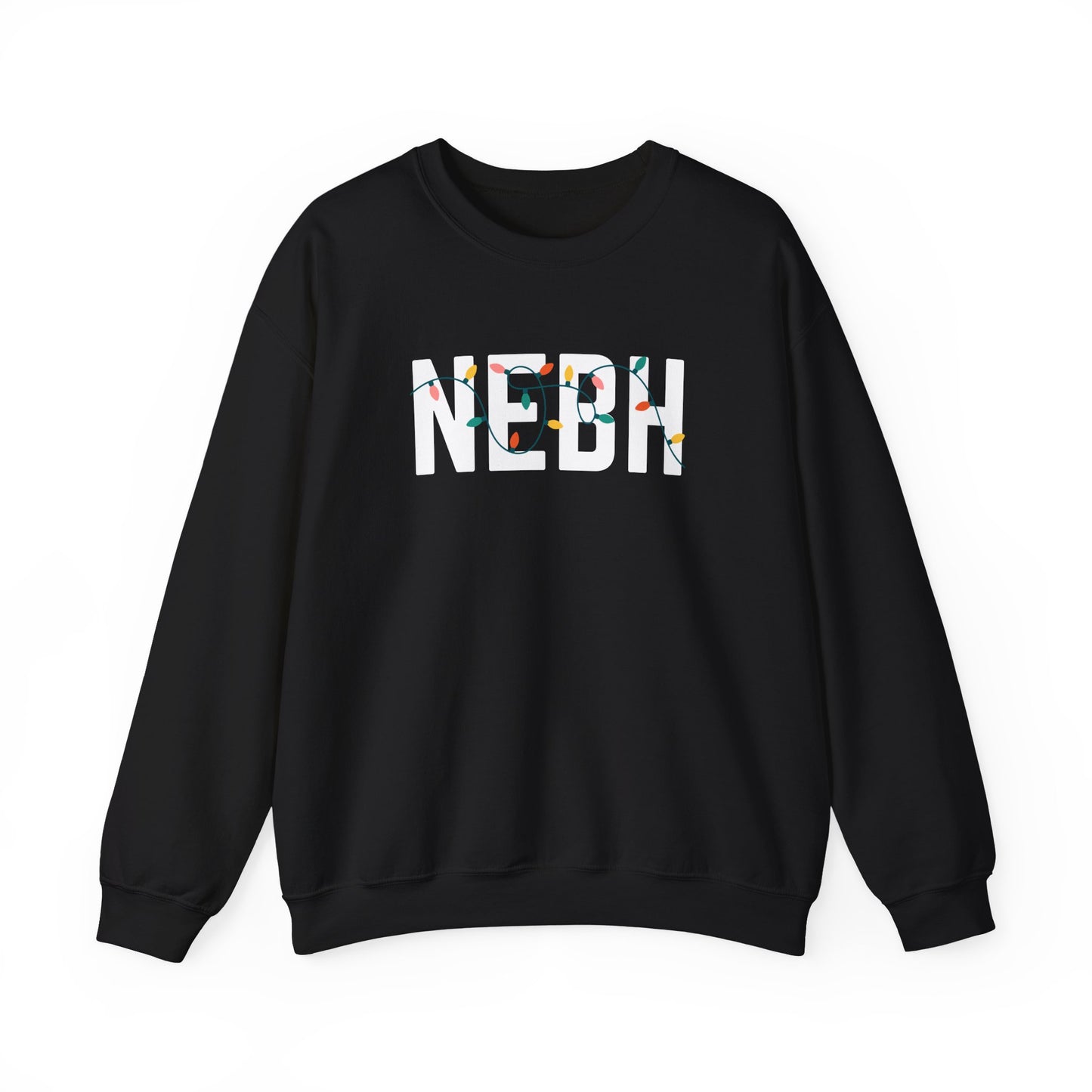 NEBH HOLIDAY LIGHTS HEAVY BLEND CREWNECK
