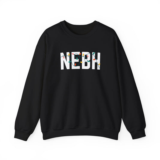 NEBH HOLIDAY LIGHTS HEAVY BLEND CREWNECK