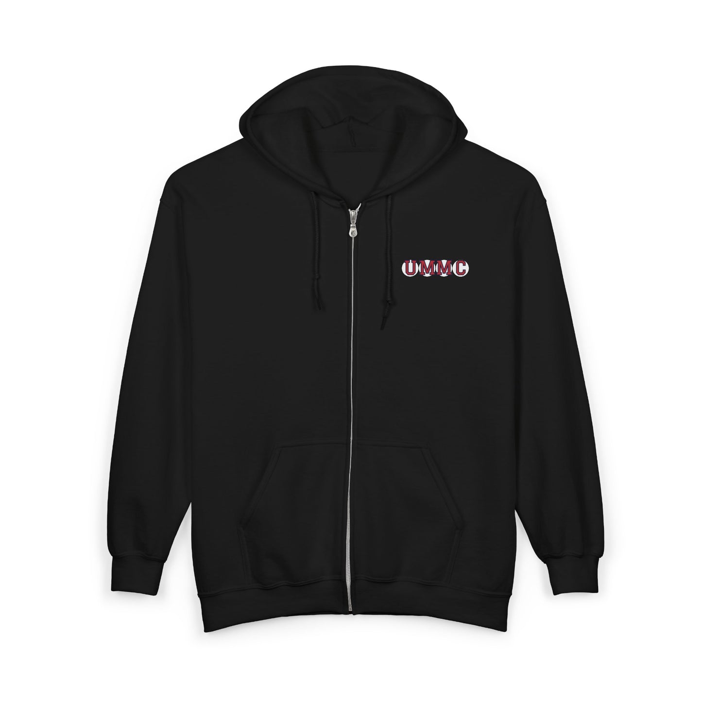 UMMC RETIRED SOX LETTERS HEAVY BLEND FULL ZIP CREWNECK