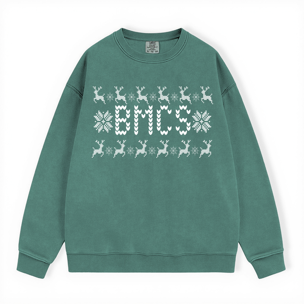 BMCS UGLY SWEATER COMFORT COLORS CREWNECK