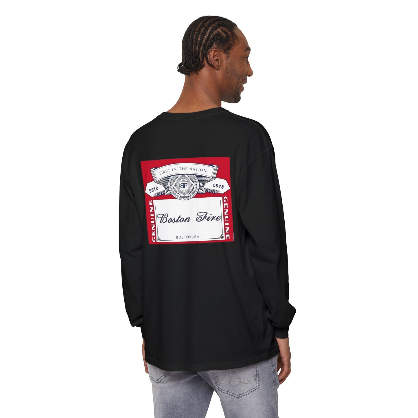 BOSTON FIRE CROWN LABEL LONG SLEEVE