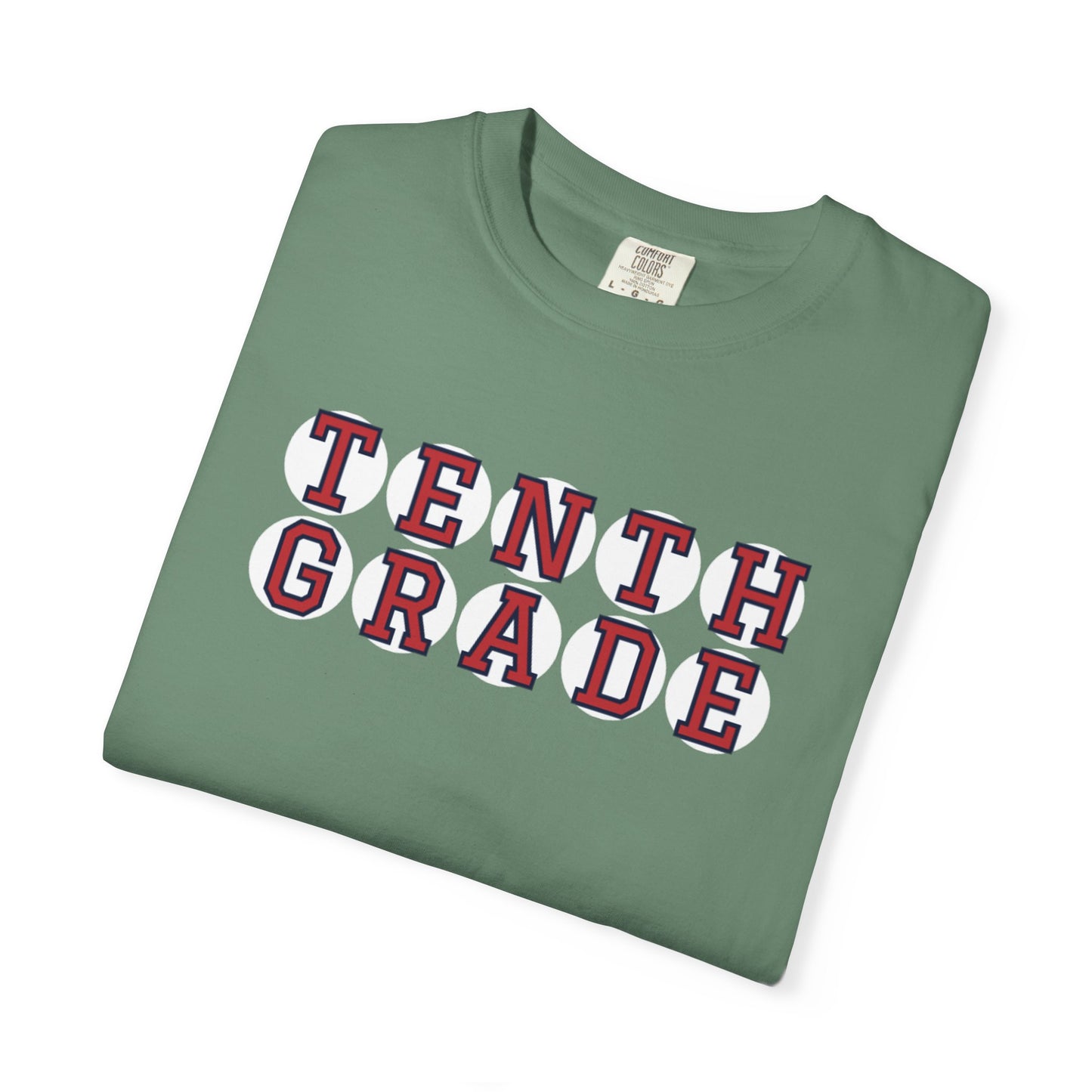 TENTH GRADE RED PLAYER LETTERS T-SHIRT