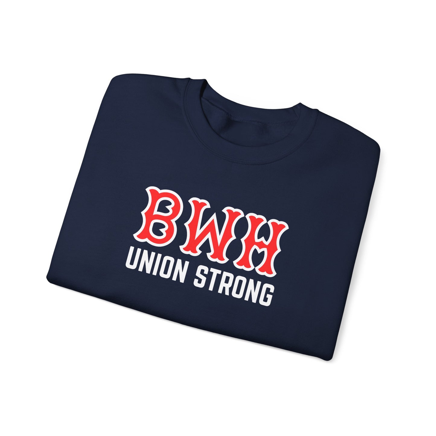 BWH UNION STRONG SOX LETTERS CREWNECK