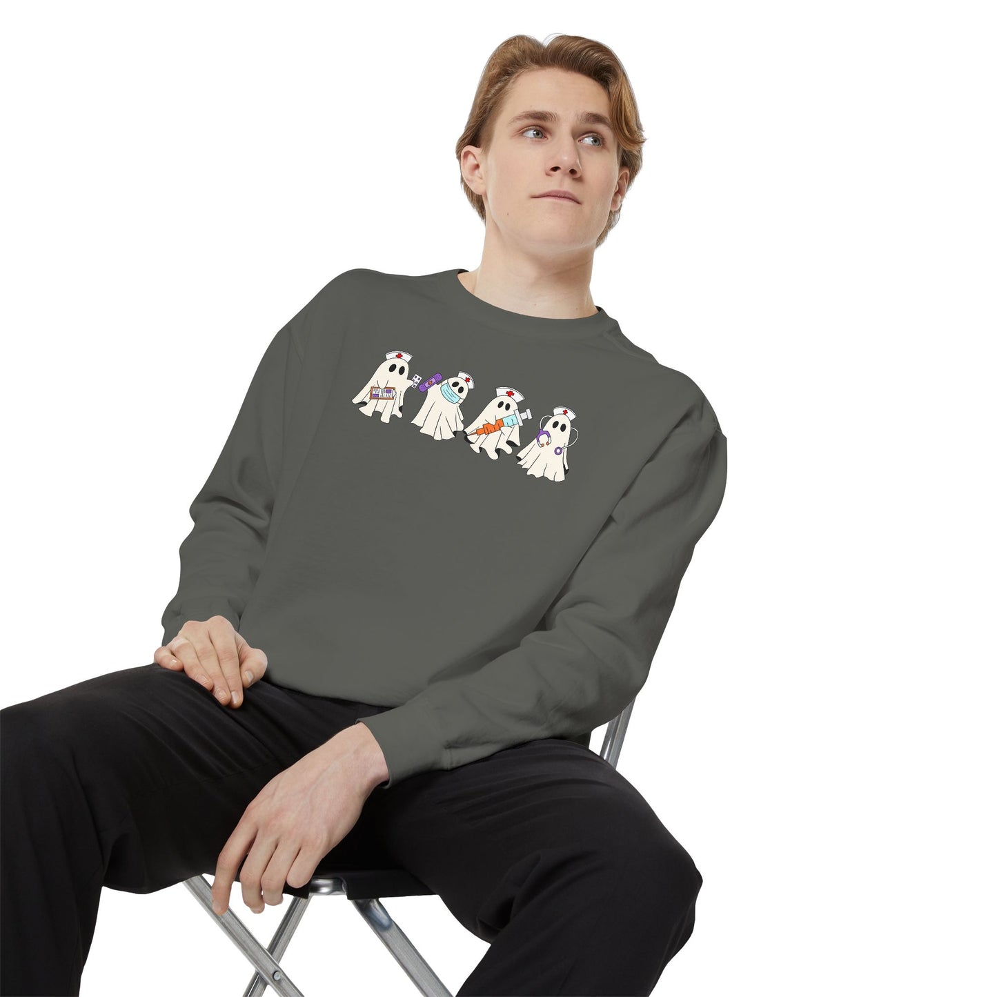 BOO BOO CREW GHOST CREWNECK