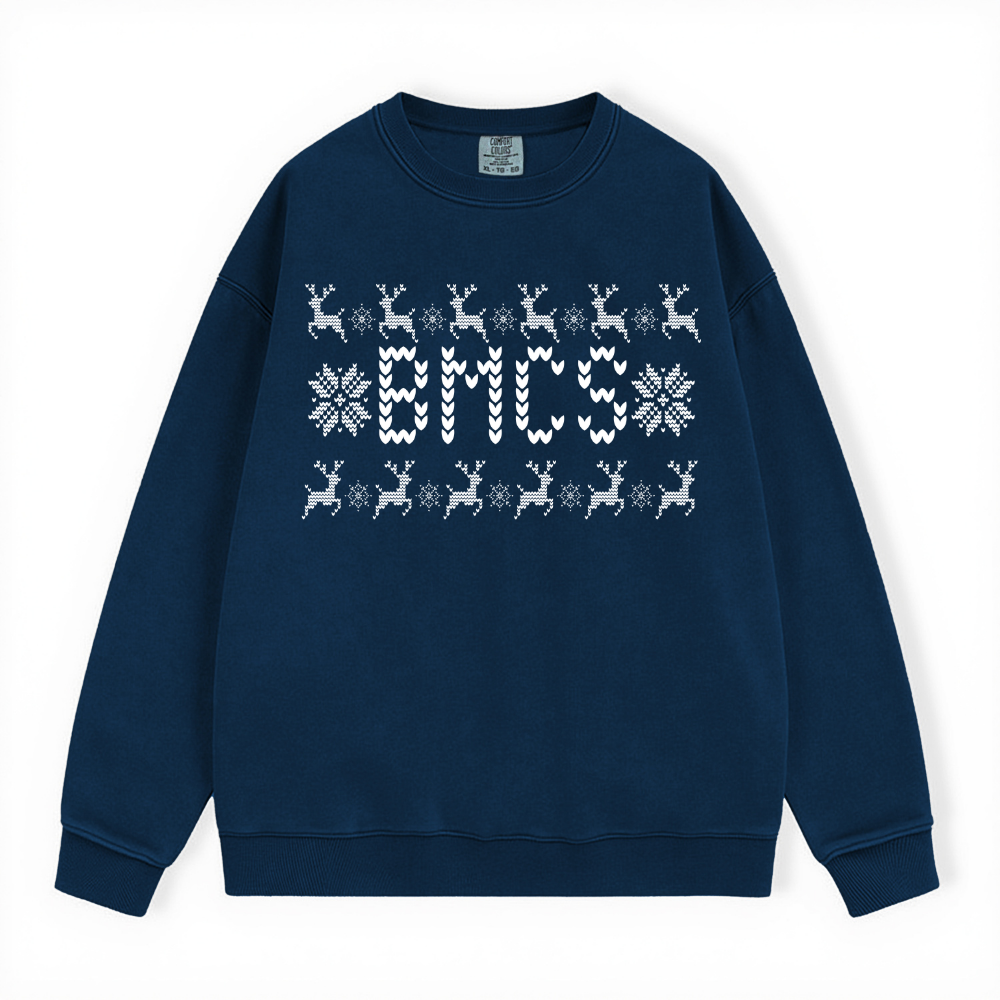 BMCS UGLY SWEATER COMFORT COLORS CREWNECK