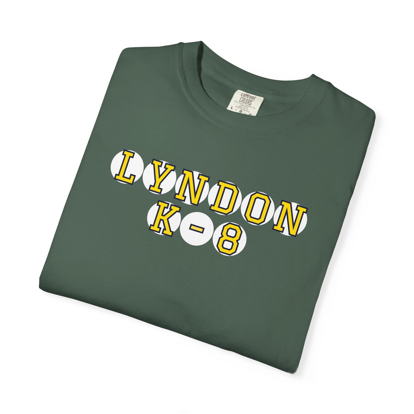 LYNDON K-8 YELLOW PLAYER LETTERS T-SHIRT