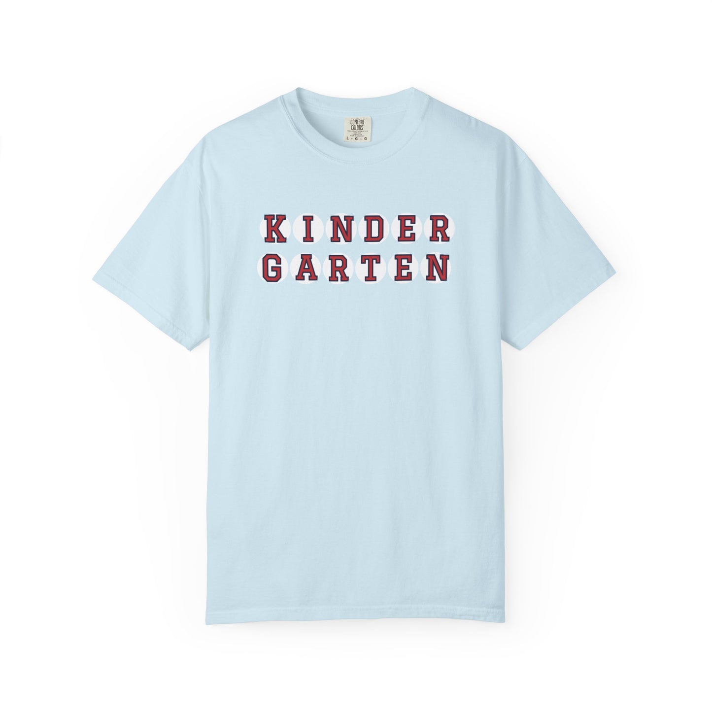 KINDERGARTEN RED PLAYERS LETTERS T-SHIRT