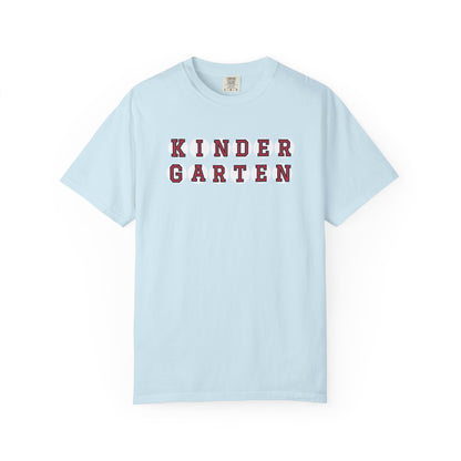 KINDERGARTEN RED PLAYERS LETTERS T-SHIRT