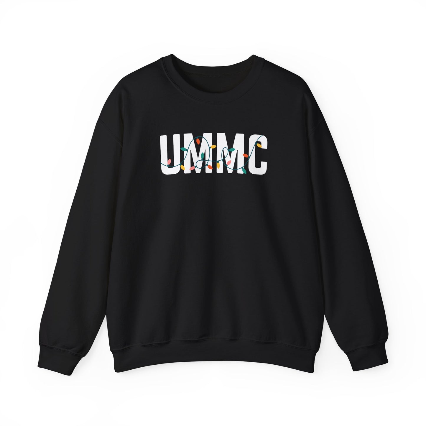 UMMC HOLIDAY LIGHTS HEAVY BLEND CREWNECK