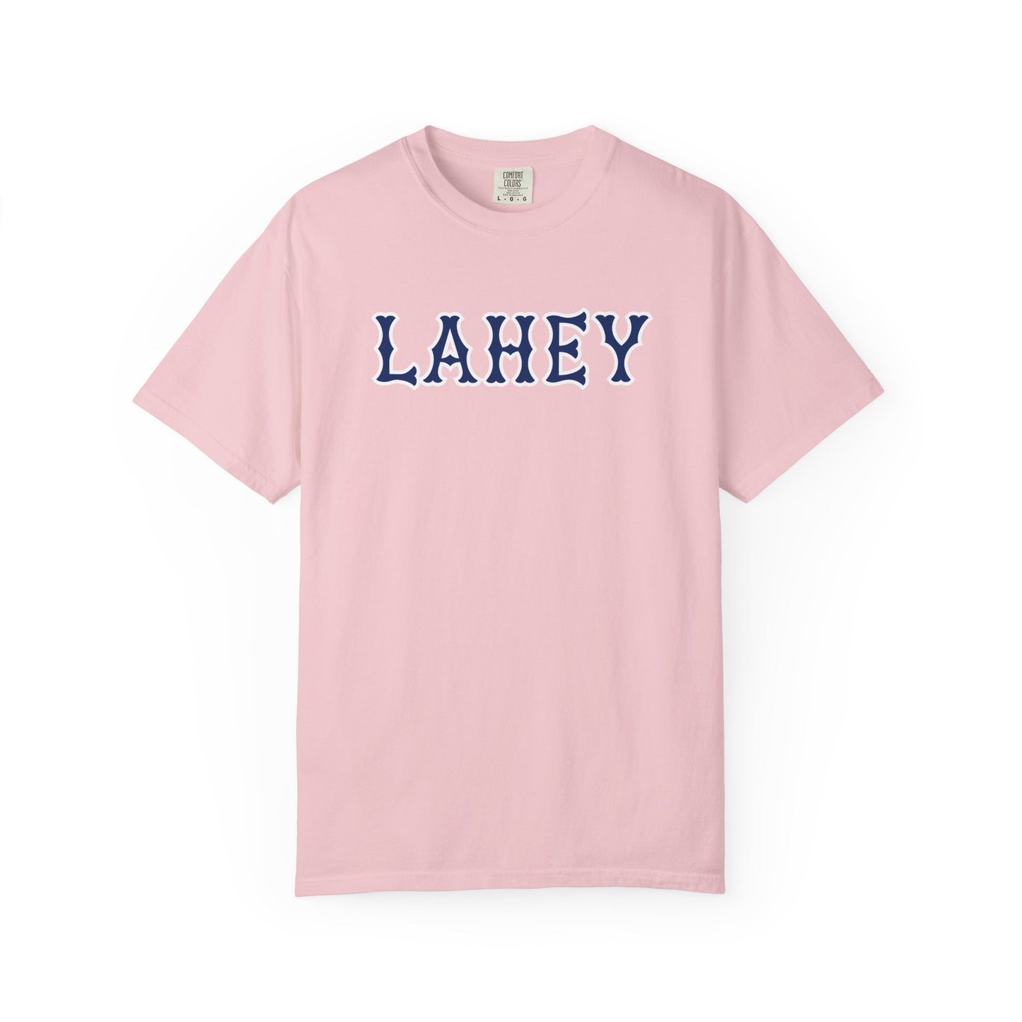 LAHEY NAVY SOX LETTERS TEE