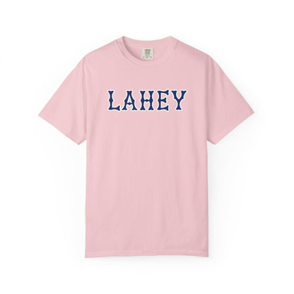 LAHEY NAVY SOX LETTERS TEE