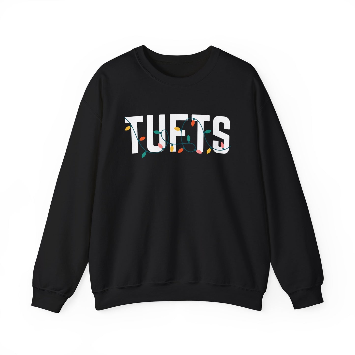TUFTS HOLIDAY LIGHTS HEAVY BLEND CREWNECK
