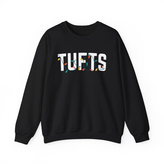 TUFTS HOLIDAY LIGHTS HEAVY BLEND CREWNECK
