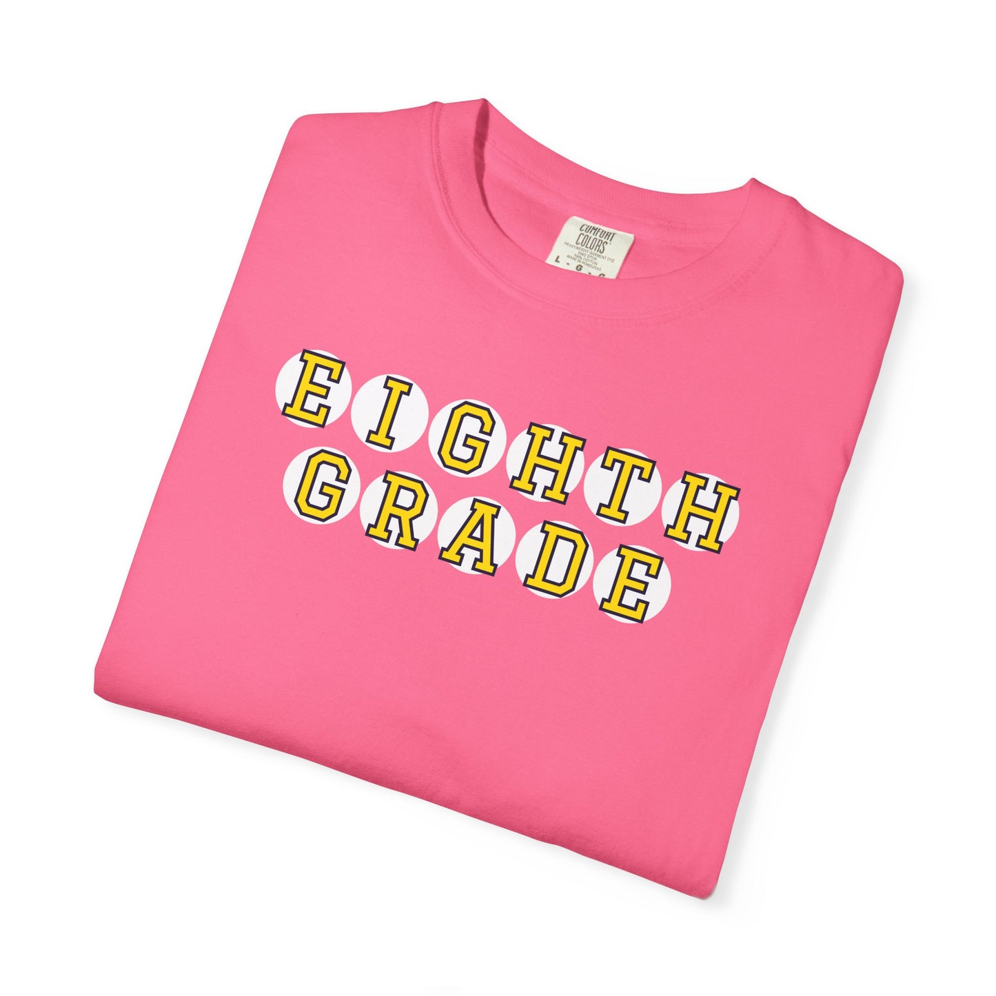 EIGHTH GRADE YELLOW PLAYER LETTERS T-SHIRT