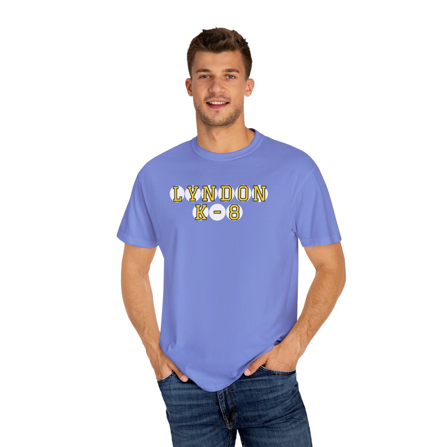 LYNDON K-8 YELLOW PLAYER LETTERS T-SHIRT