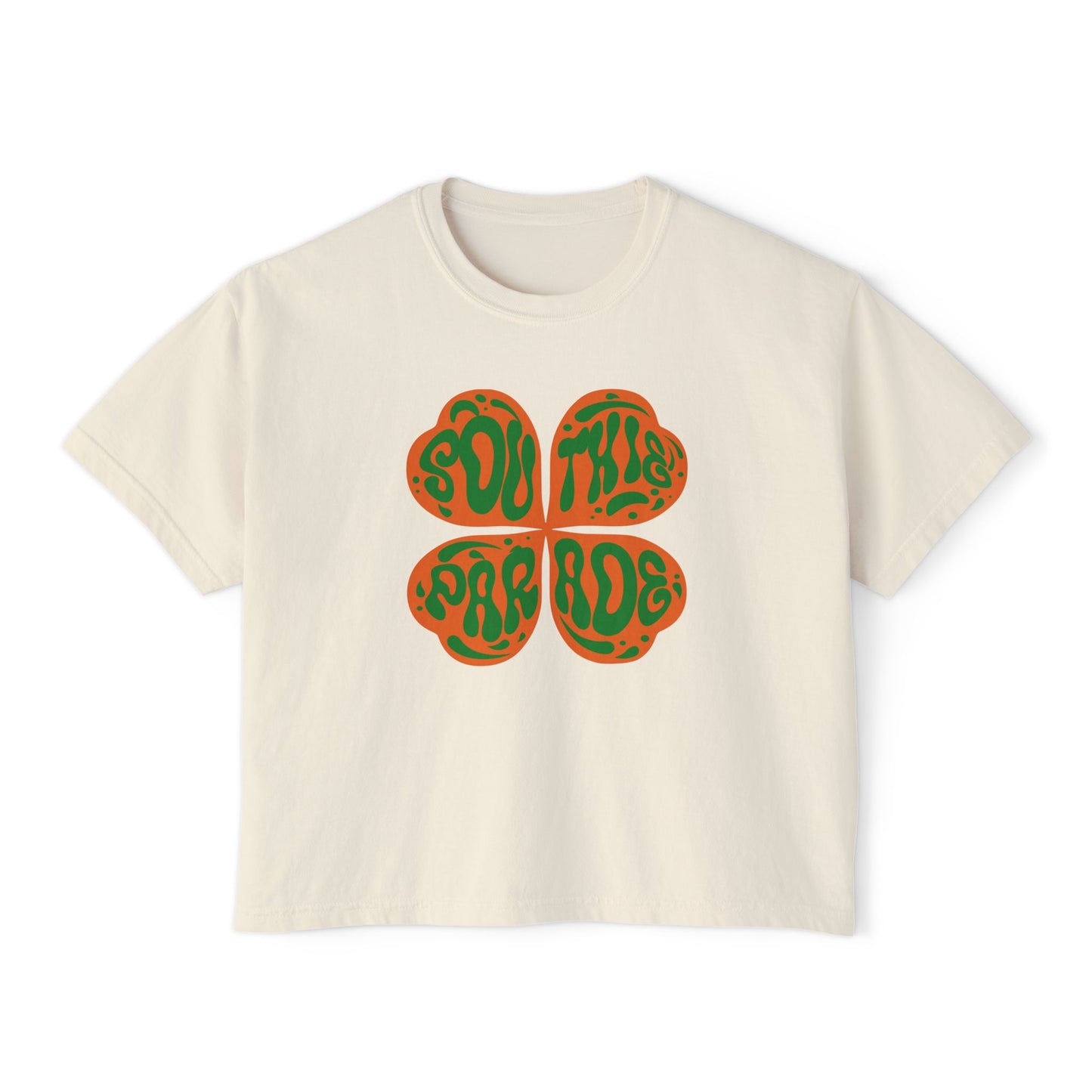 SOUTHIE PARADE SHAMROCK BOXY TEE
