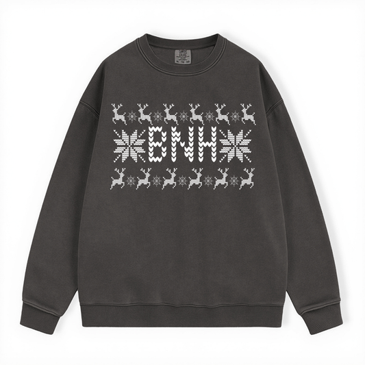 BNH UGLY SWEATER COMFORT COLORS CREWNECK