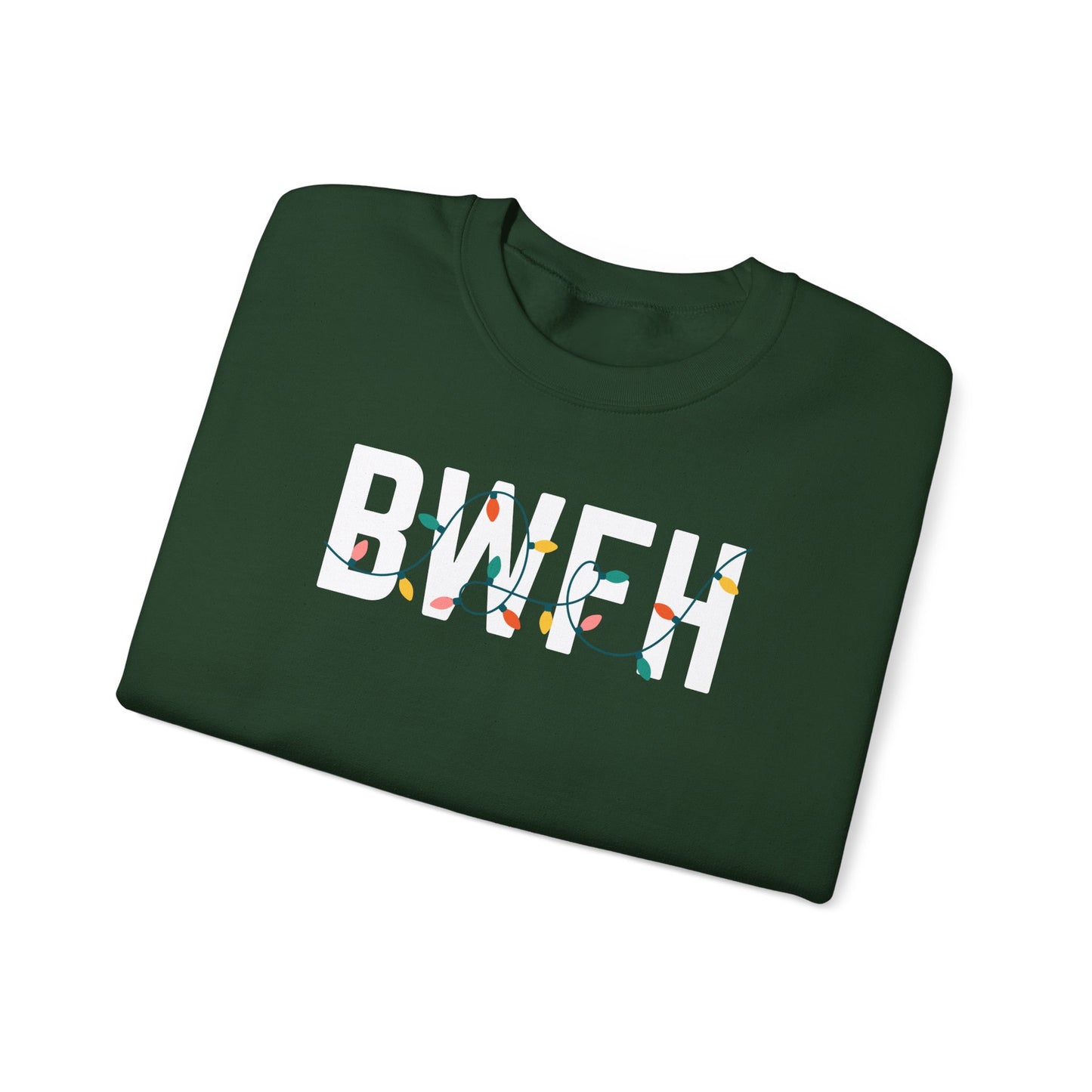 BWFH HOLIDAY LIGHTS HEAVY BLEND CREWNECK