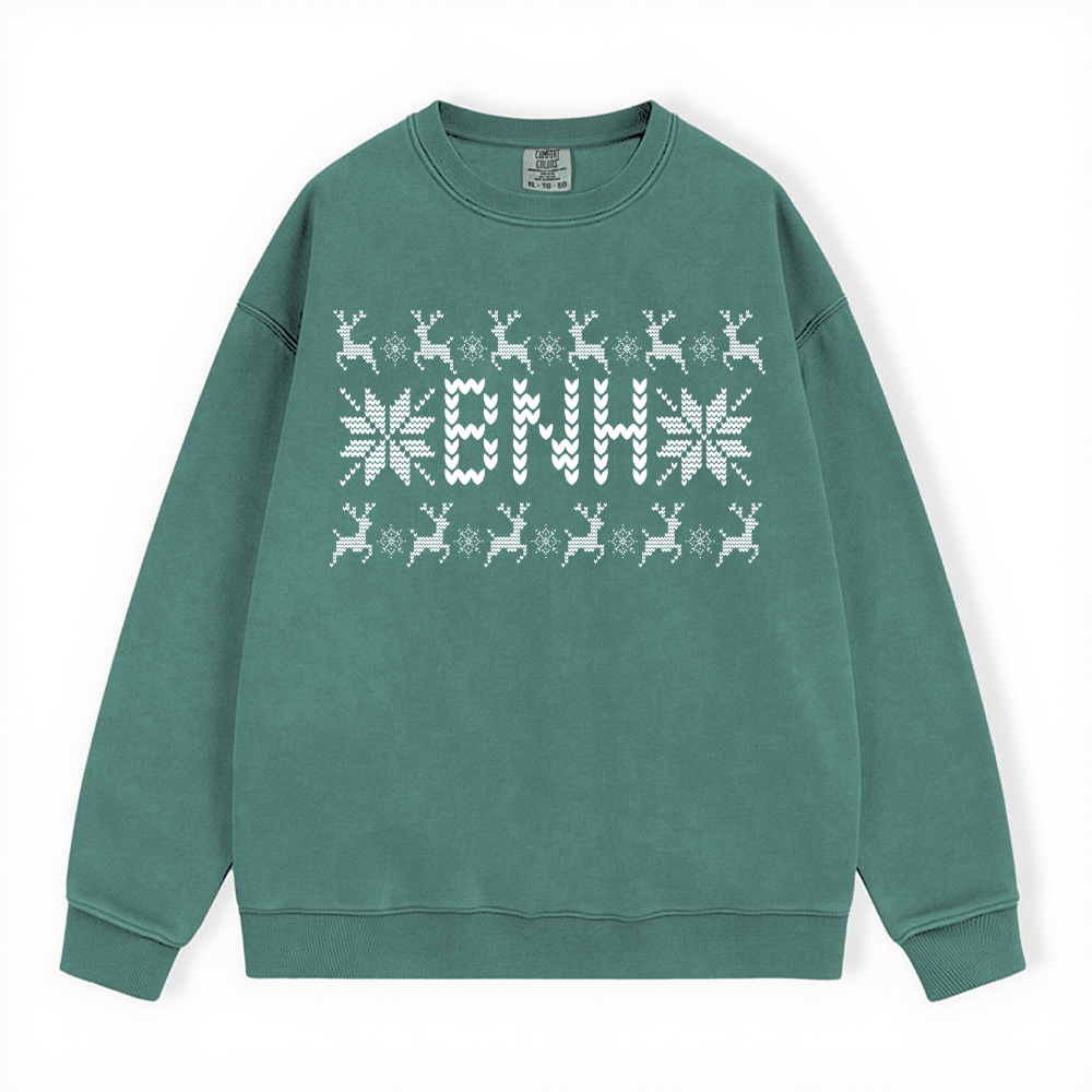 BNH UGLY SWEATER COMFORT COLORS CREWNECK