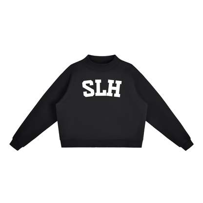SLH BLOCK LETTER BLACK MOCK NECK