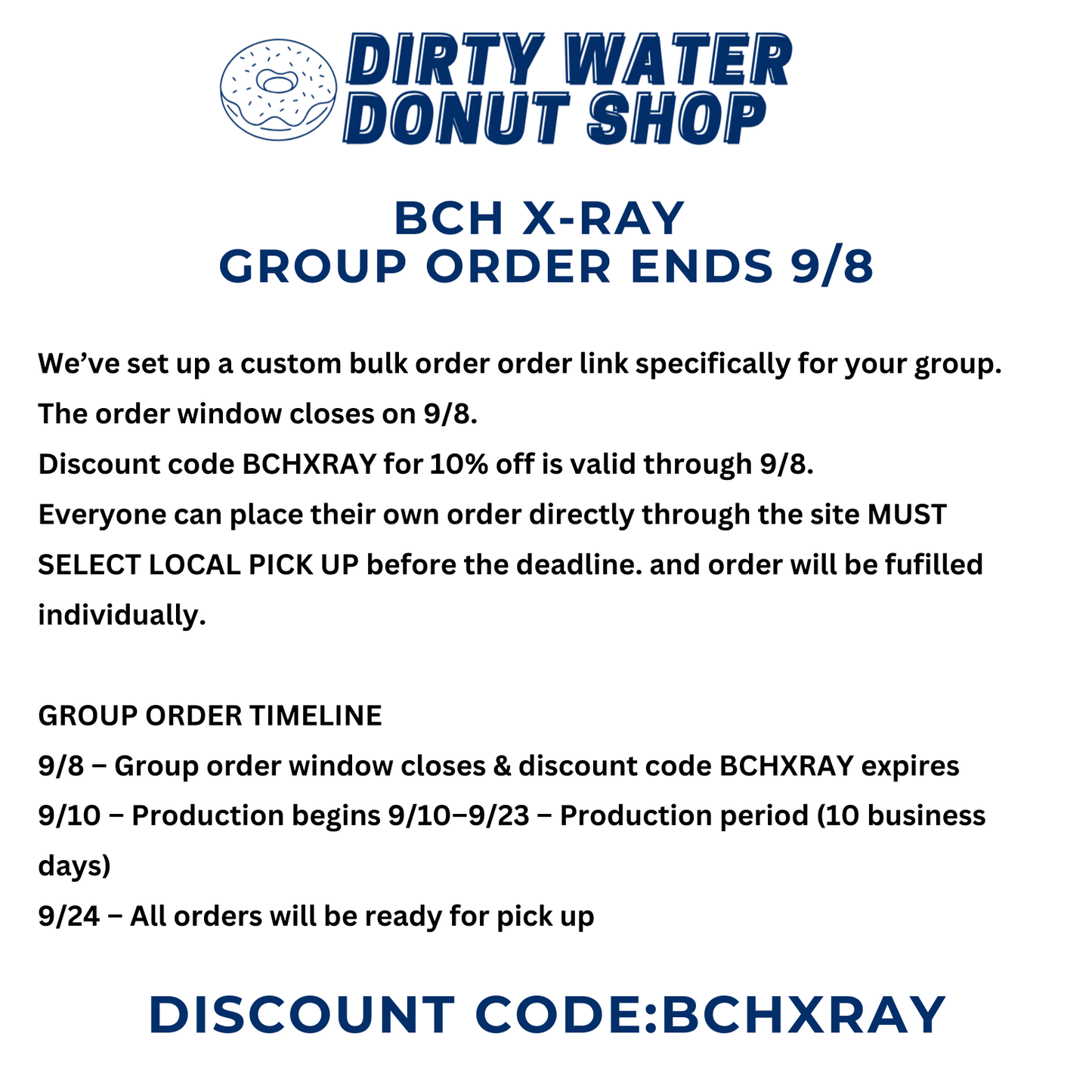 NAVY BCH RT(R) X-RAY CHAMPION CREWNECK GROUP ORDER ENDS 9/8