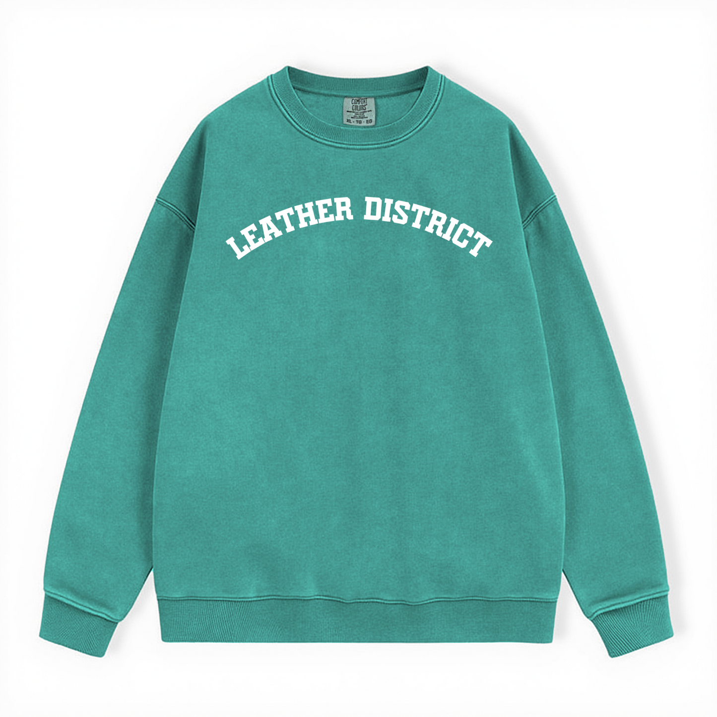 LEATHER DISTRICT COMFORT COLORS CREWNECK