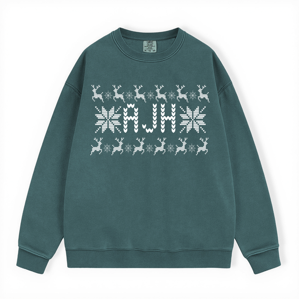 AJH UGLY SWEATER COMFORT COLORS CREWNECK