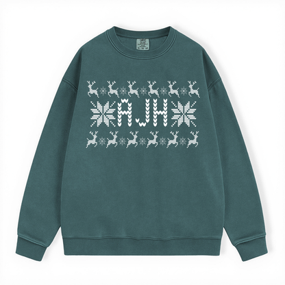 AJH UGLY SWEATER COMFORT COLORS CREWNECK