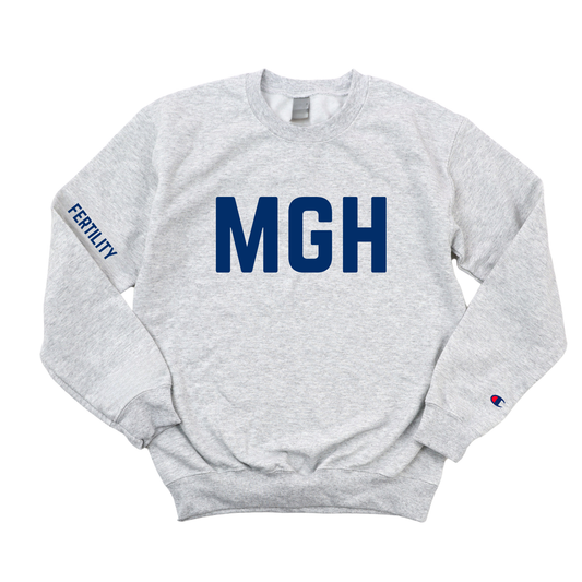 NAVY MGH FERTILITY CHAMPION CREWNECK