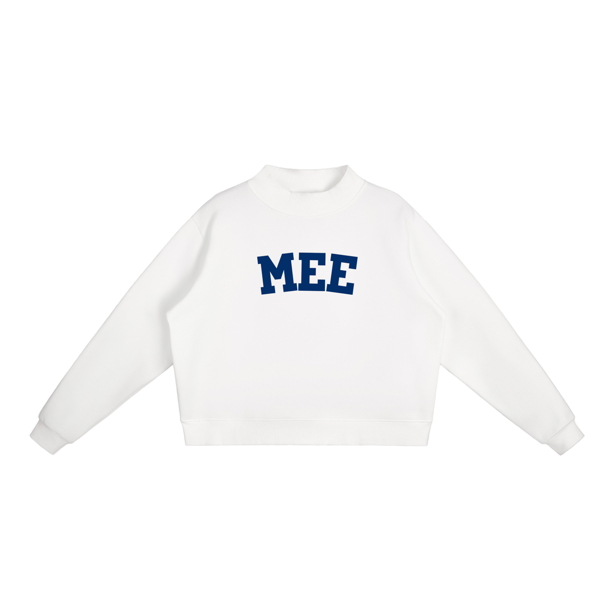 MEE BLOCK LETTERS MOCK NECK