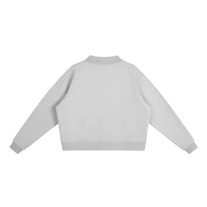 BOSTON FLEECE MOCK-NECK CREW SWEATSHIRT