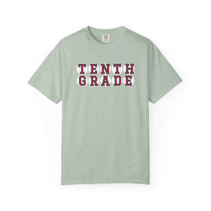 TENTH GRADE RED PLAYER LETTERS T-SHIRT
