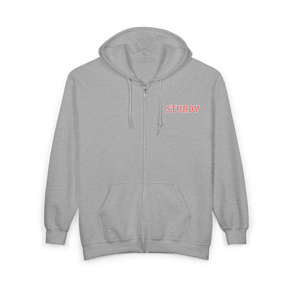 STURDY SOX LETTERS HEAVY BLEND FULL ZIP HOODIE