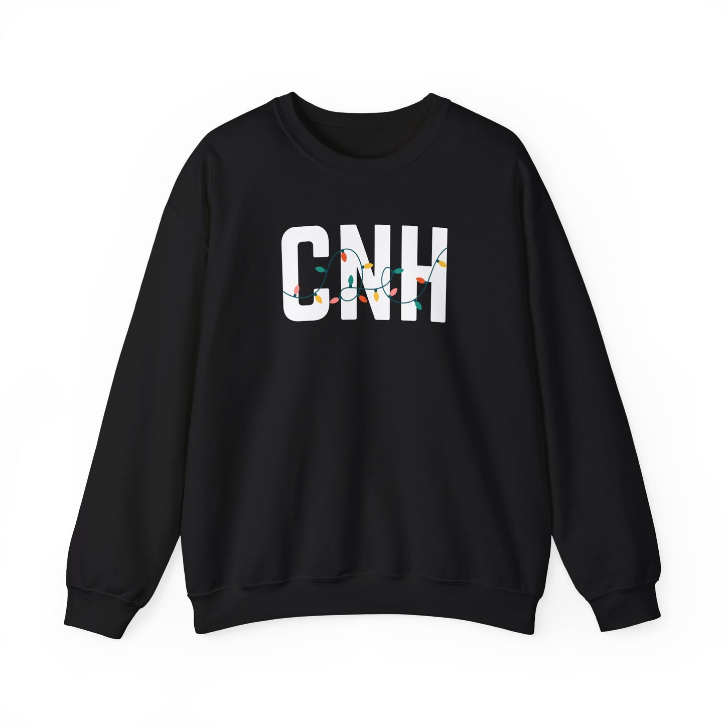 CNH HOLIDAY LIGHTS HEAVY BLEND CREWNECK