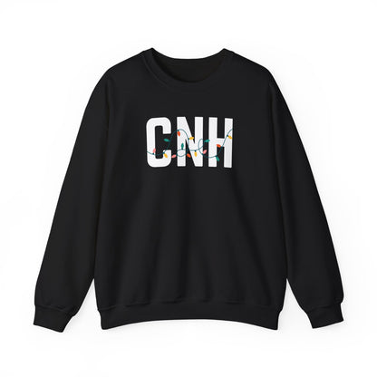CNH HOLIDAY LIGHTS HEAVY BLEND CREWNECK