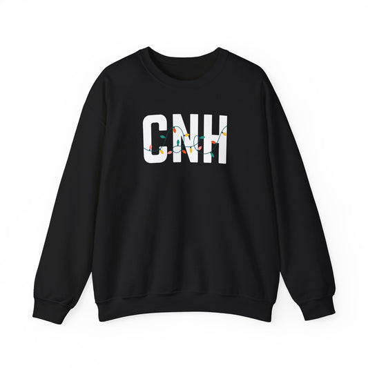 CNH HOLIDAY LIGHTS HEAVY BLEND CREWNECK