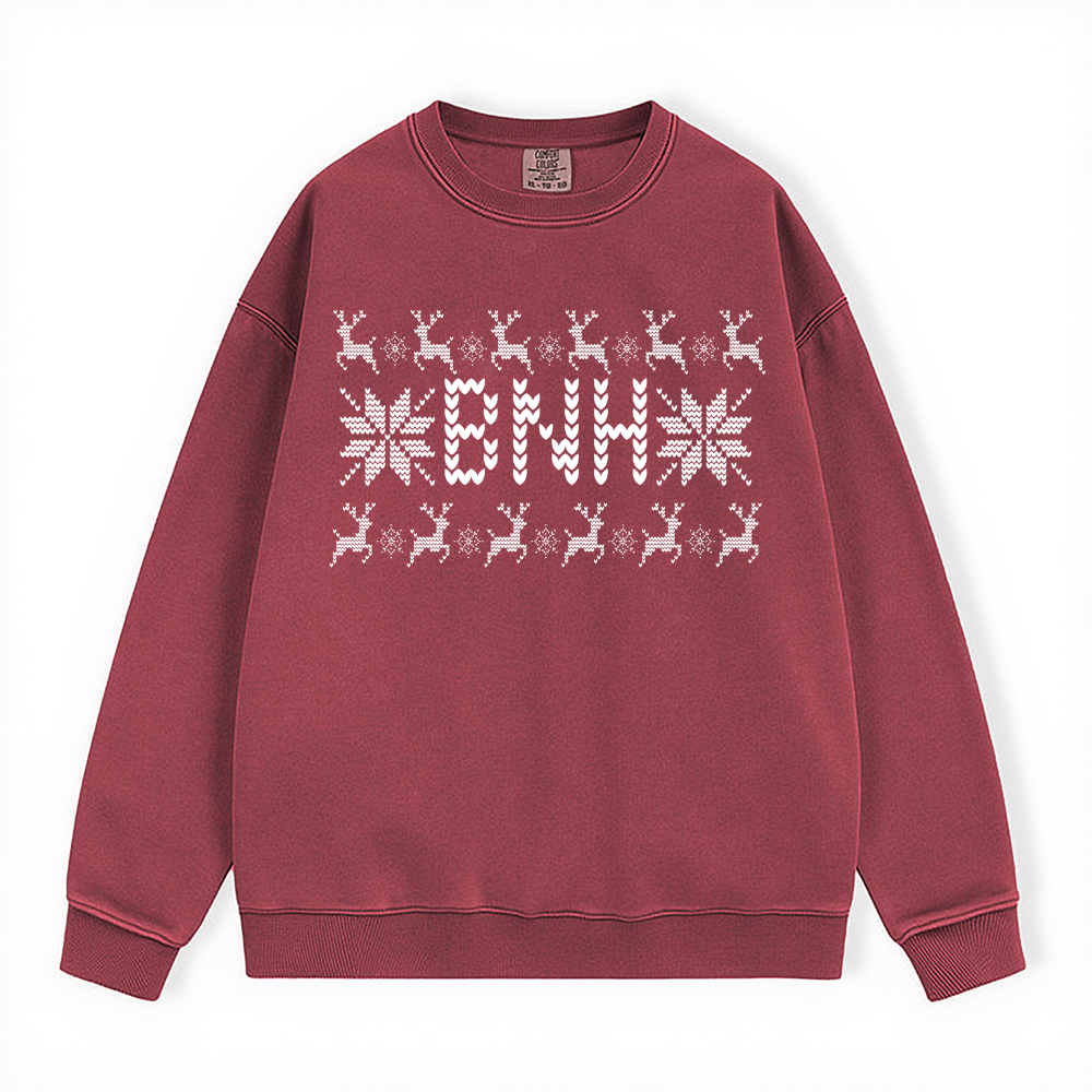 BNH UGLY SWEATER COMFORT COLORS CREWNECK