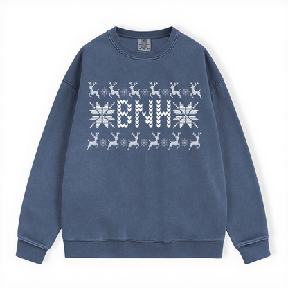 BNH UGLY SWEATER COMFORT COLORS CREWNECK