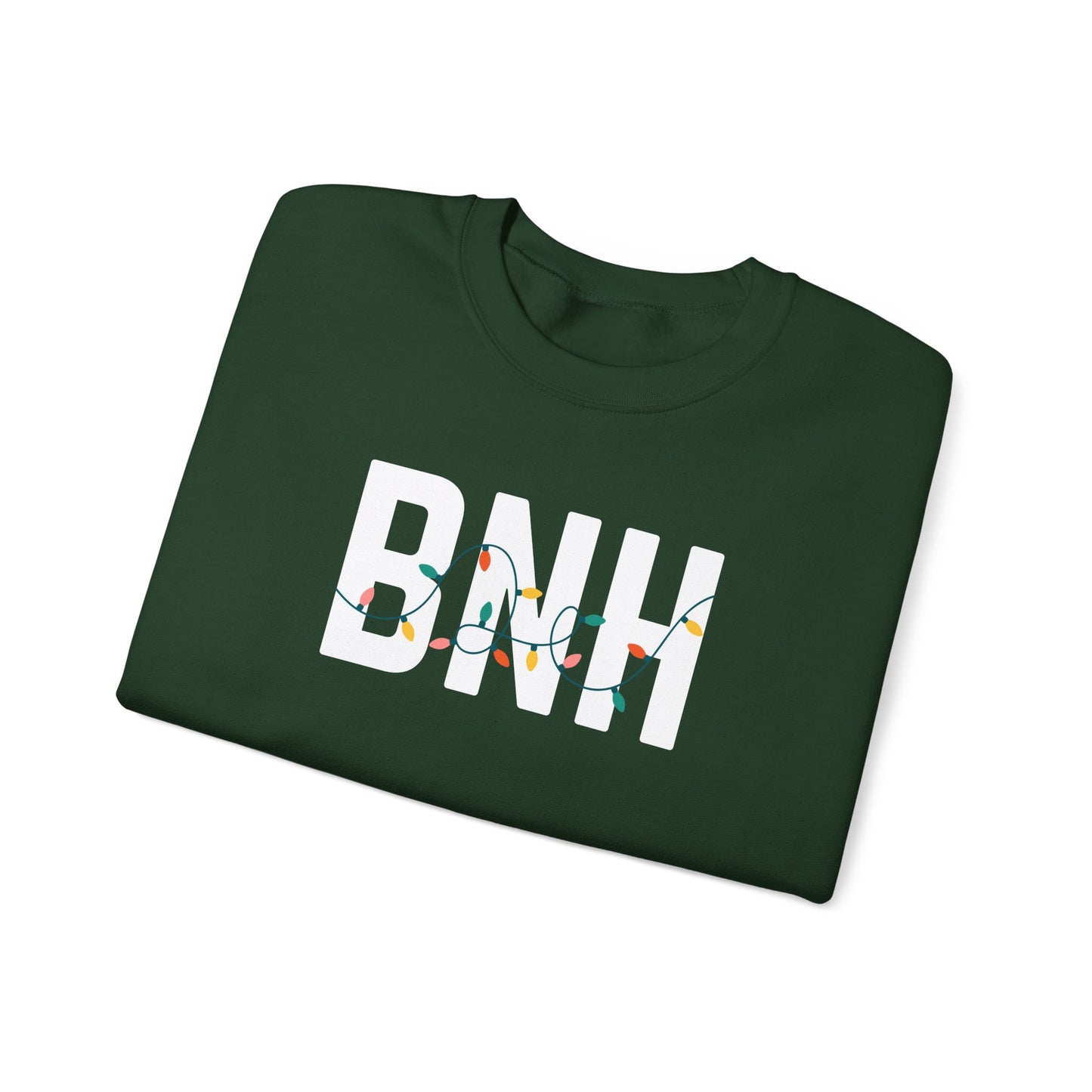 BNH HOLIDAY LIGHTS HEAVY BLEND CREWNECK