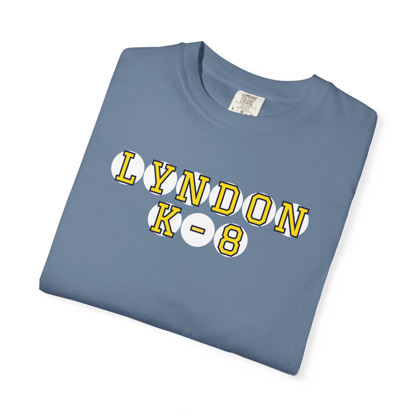 LYNDON K-8 YELLOW PLAYER LETTERS T-SHIRT