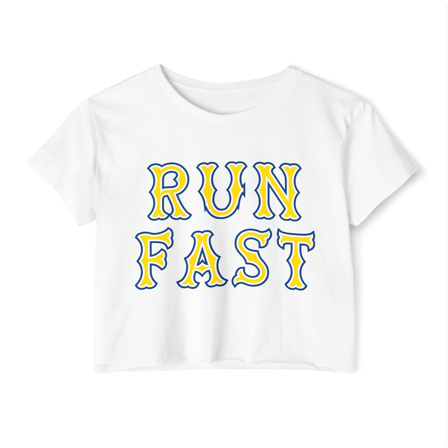 RUN FAST CROP TEE
