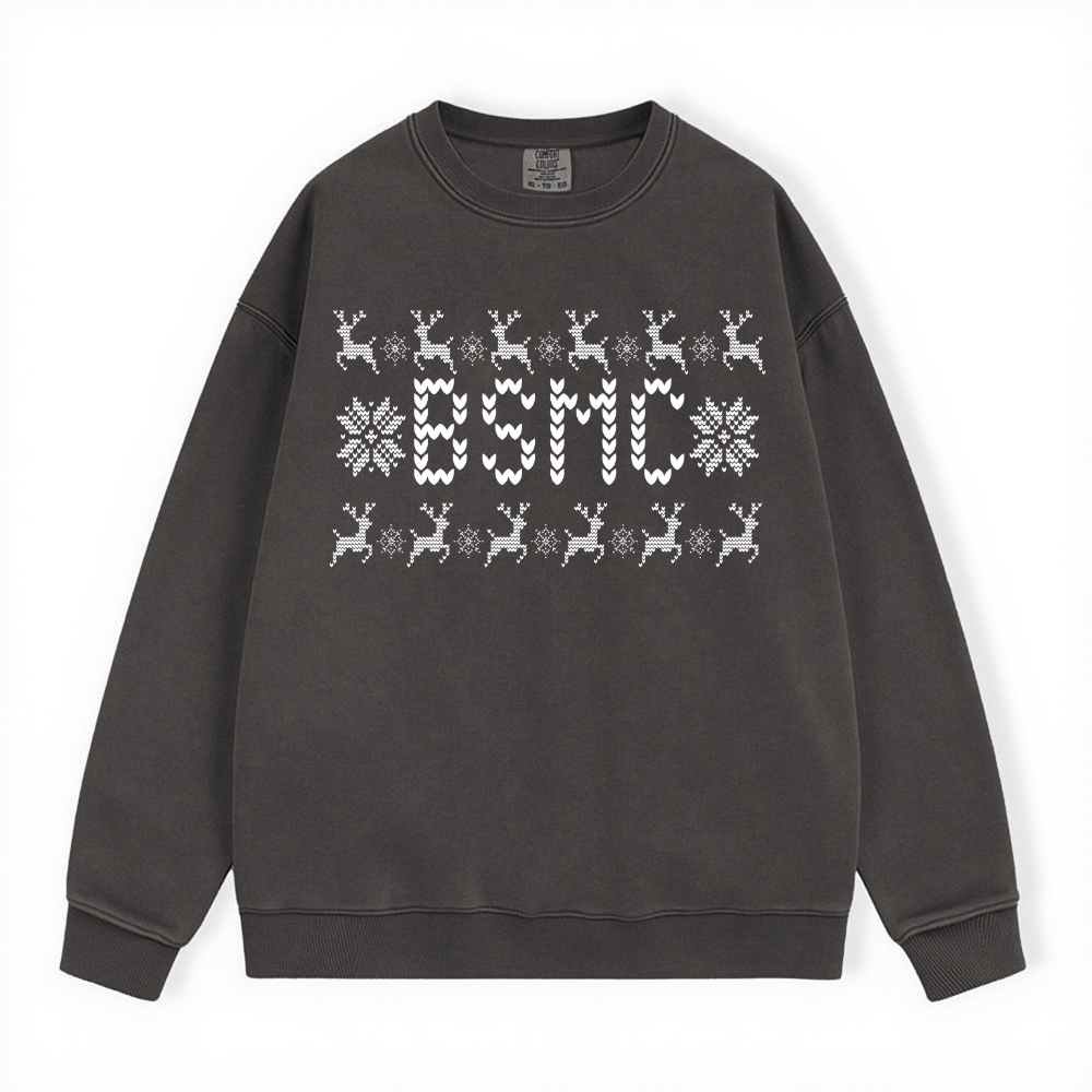 BSMC UGLY SWEATER COMFORT COLORS CREWNECK