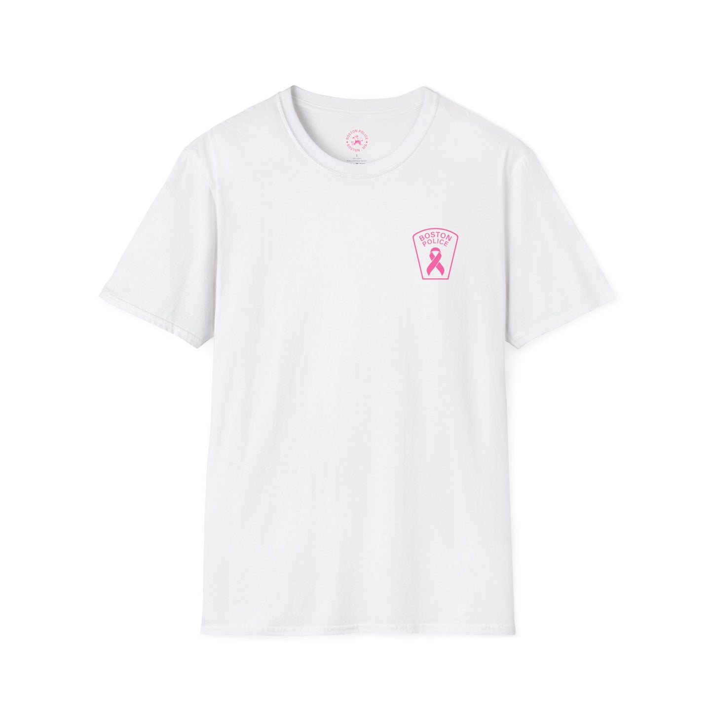 BOSTON POLICE BREAST CANCER AWARENESS SOFTSTYLE T-SHIRT