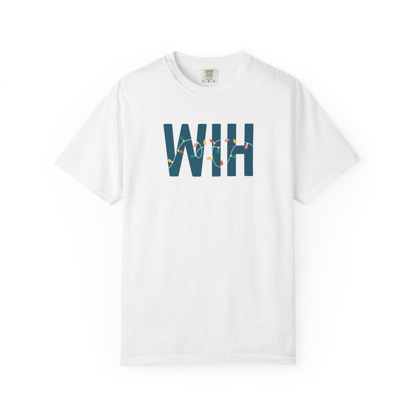 WIH HOLIDAY LIGHTS T-SHIRT - WHITE