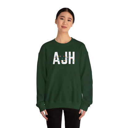AJH HOLIDAY LIGHTS HEAVY BLEND CREWNECK
