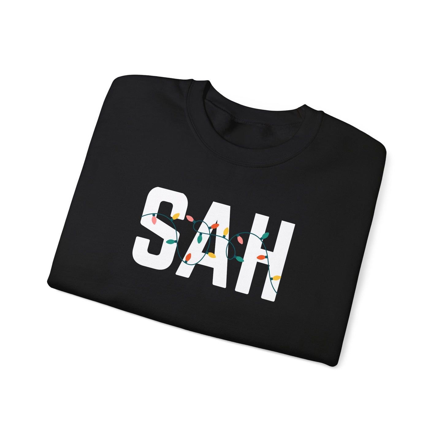 SAH HOLIDAY LIGHTS HEAVY BLEND CREWNECK