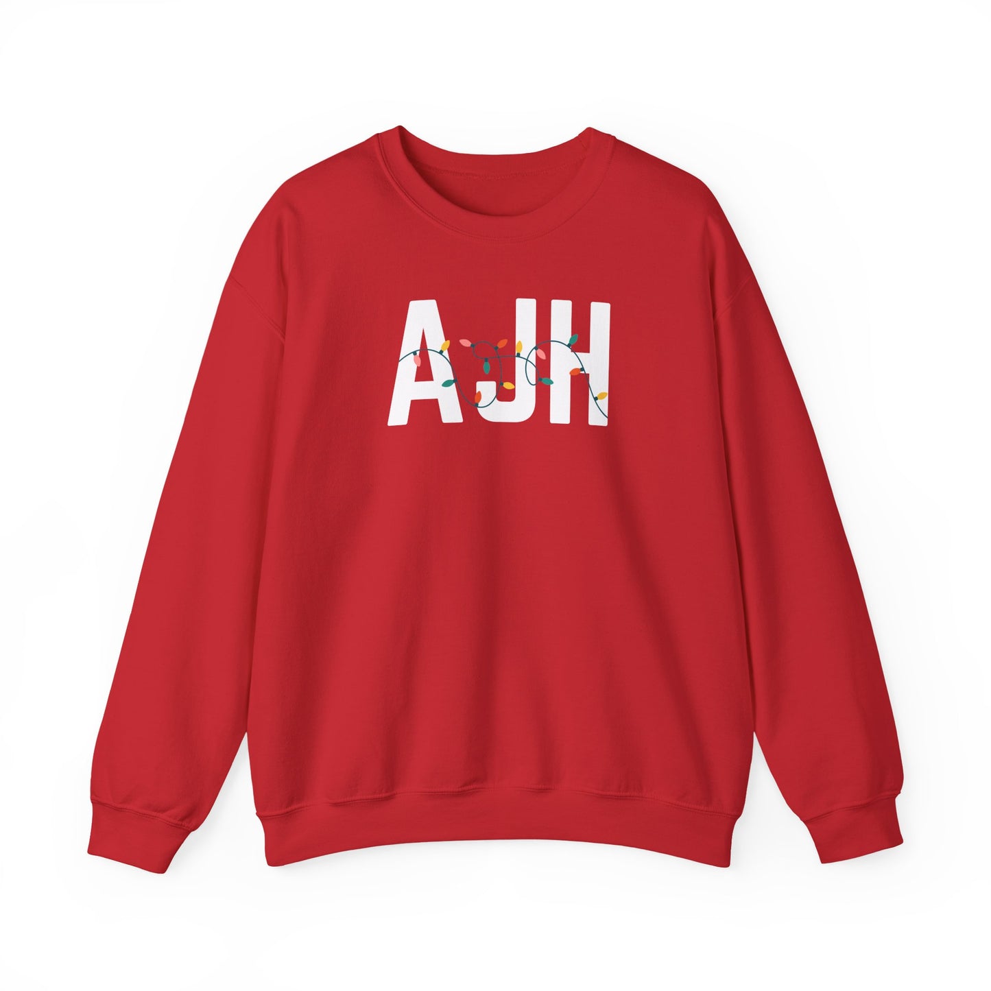 AJH HOLIDAY LIGHTS HEAVY BLEND CREWNECK