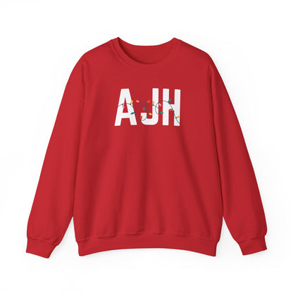 AJH HOLIDAY LIGHTS HEAVY BLEND CREWNECK