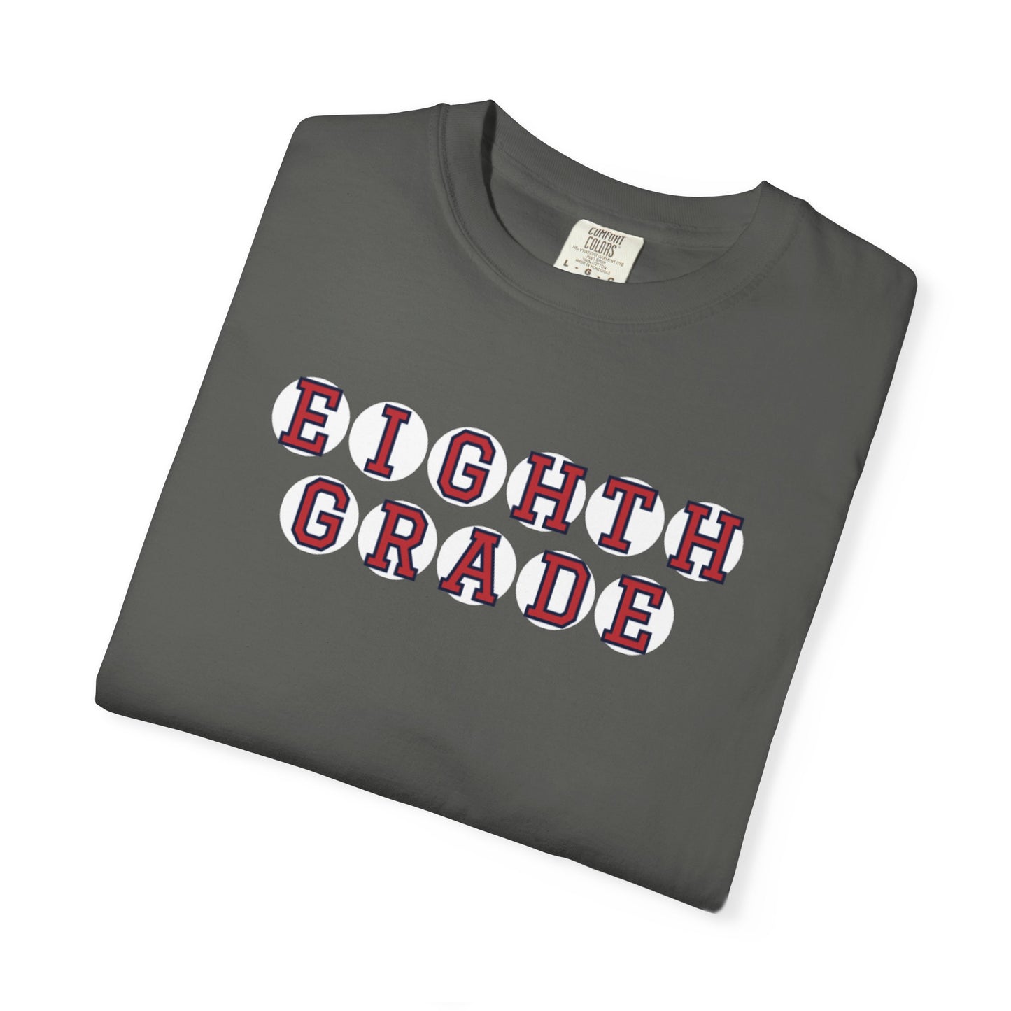 EIGHTH GRADE RED PLAYER LETTERS T-SHIRT