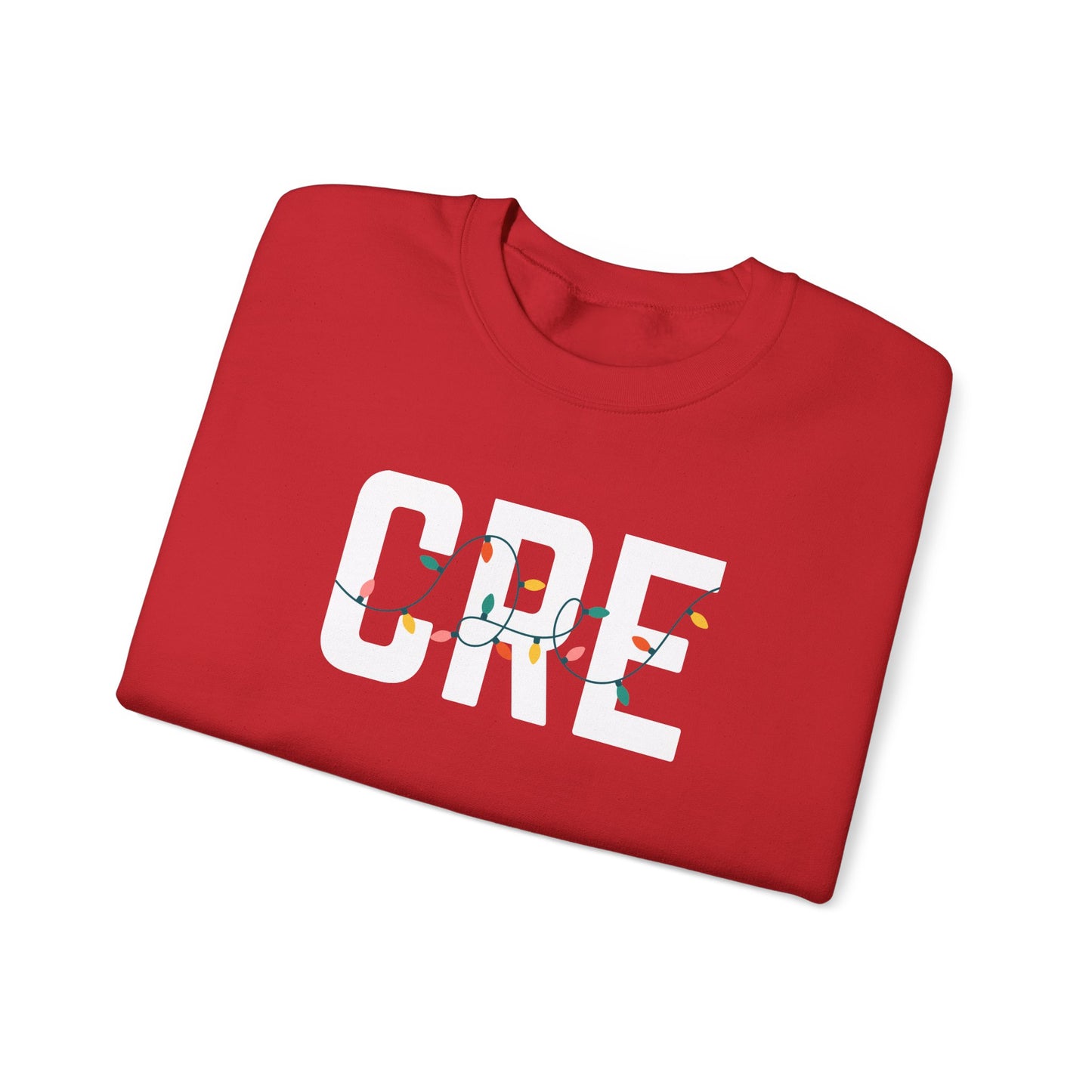 CRE HOLIDAY LIGHTS HEAVY BLEND CREWNECK